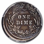 1914-D Barber Dime XF-40 PCGS (Struck 5% off Center)